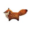 Adorable Small Fox Pocket Ornament Fine Craftsmanship Lifelike Handcrafted Animal Micro Landscape Resin Decoration