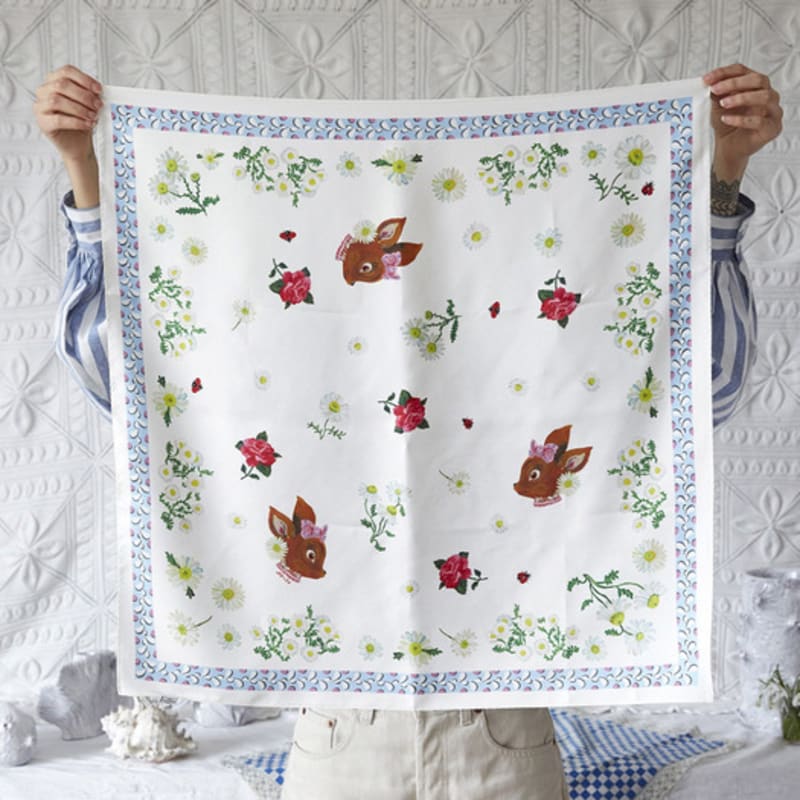 SOCKS APPEAL NAT silk scarf tete bambi