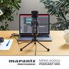 Marantz Professional USB Condenser Microphone, Unidirectional, for Streaming, with Mute Function, Volume Control, Headphone Output, Built-in Audio Int
