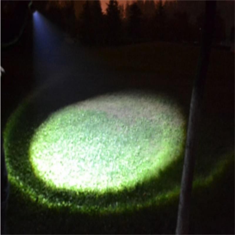 Telescopic Zoom Flashlight Self Defense Super Bright Flashlight With Knurled Handle