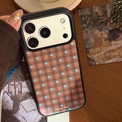 Blaue herzförmige Handyhülle für iPhone 17 und iPhone 17 Pro Max