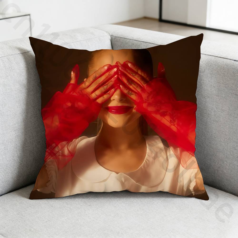Singer AAriana Grande Pillow Cover Living Room Sofa Cushion Cover Bedroom Room Bed Pillow Cover Home Decoration