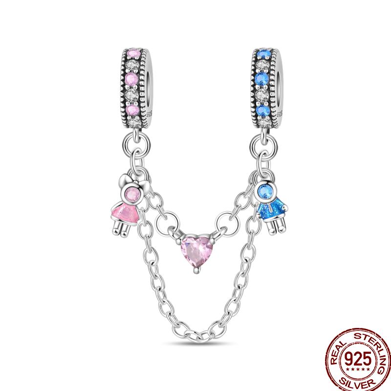 Copper Colorful Beads Youth Multi Series Shiny Inlaid Zircon Pendant Suitable For Pan Original Jewelry Gift