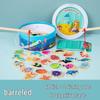 Kids' Magnetic Wooden Fishing Game - Cartoon Marine Life Educational Toy
