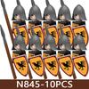 Château Médiéval Soldat Armée Blocs de Construction Château Militaire Corbeau Cheval Serpent Chevalier Guerrier Infanterie Accessoires Briques Jouets