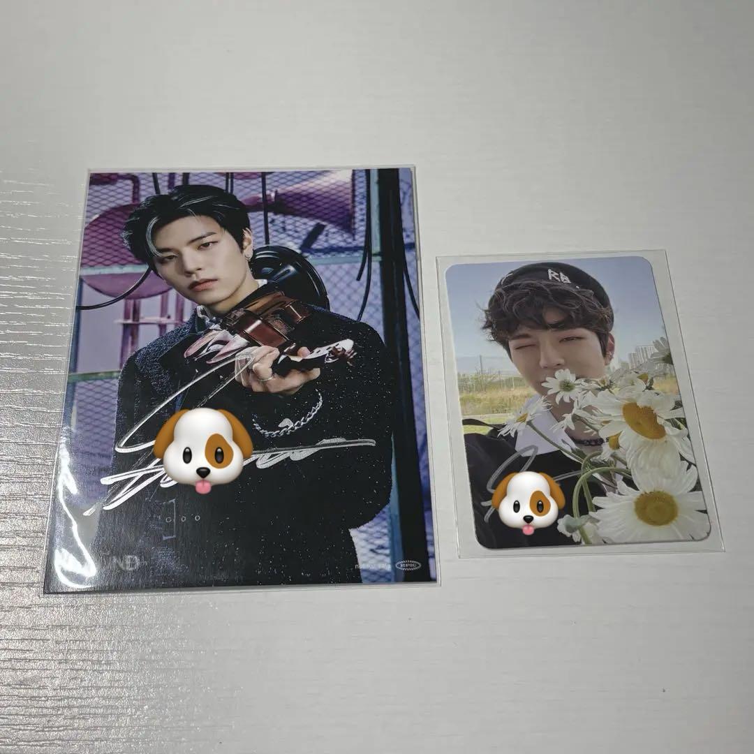 

[USED] straykids Seungmin MAXIDENT autographed trading card postcard