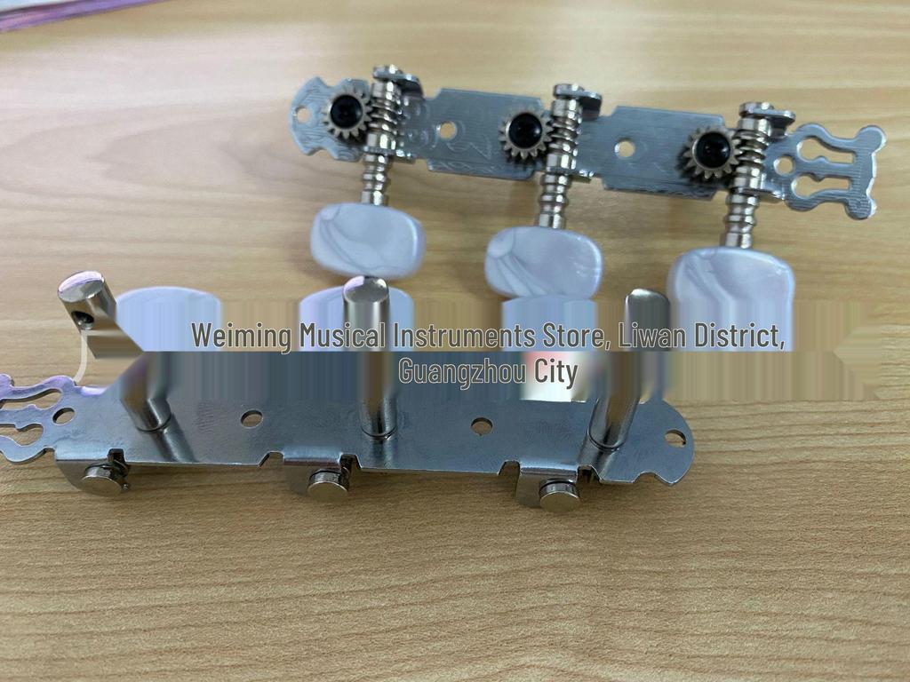Open-Style Tuning Machines for Acoustic/Classical Guitars, Two Rows, Set with Screws