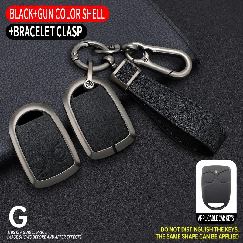 Zinc Alloy Leather Car Remote Key Case Cover Holder Shell For DAF XF 105 106 CF Euro XG IF Truck Keyless Keychain Accessories