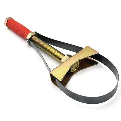 1Pc Automobile Spark Repair Tool Auto Oil Filter Wrench With Adjustable Steel Strap Car Oil Filter Removal Hand Tools