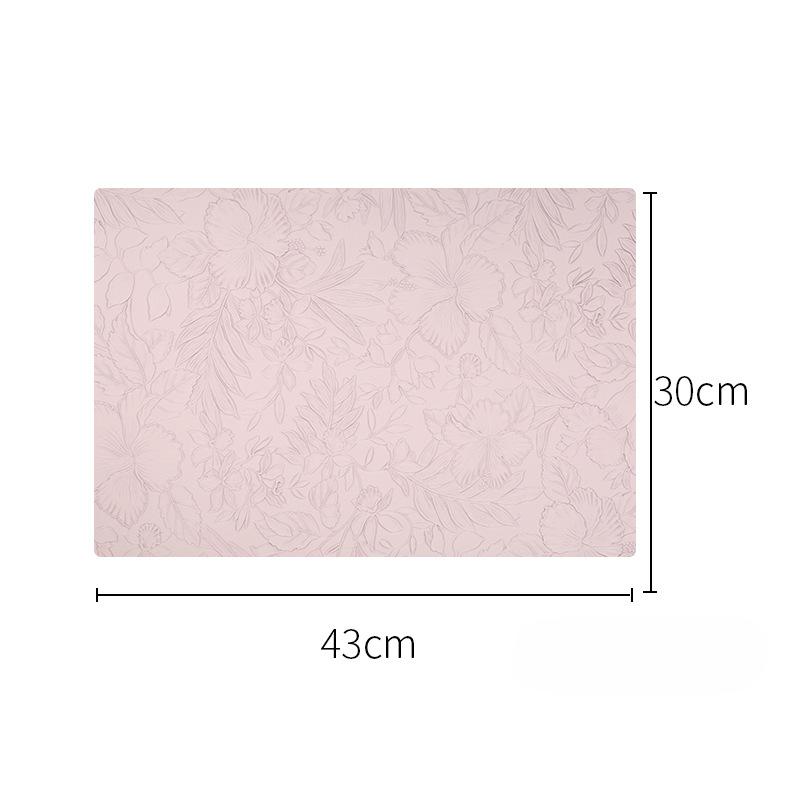 Creative Anti Slip Nordic Style PVC Leather Western Placemat Rectangle Square Insulated Table Mat Easy To Clean Bowl Cup Mat