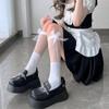 Lolita JK Knee Sock Transparent Mid Tube Socks Japanese Calf Socks  Girls Slim Stockings
