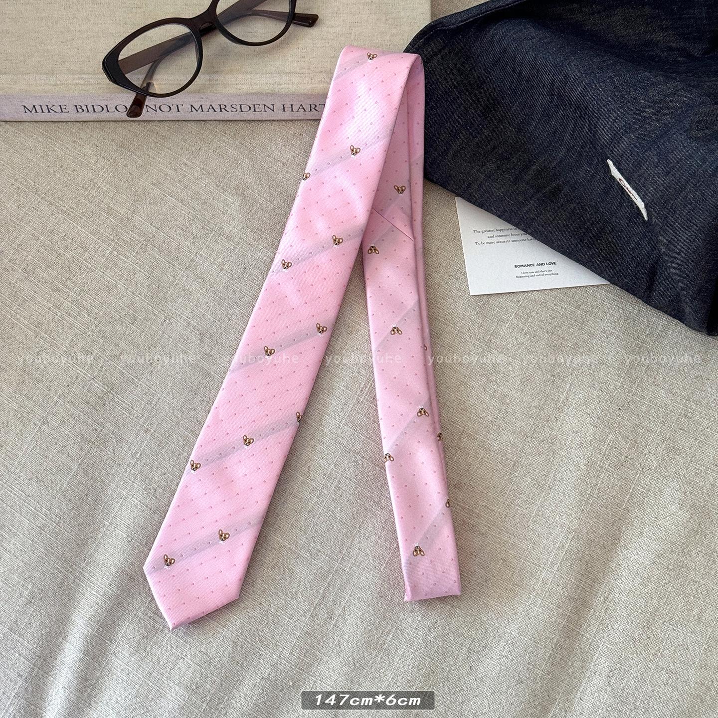 

Women s Pink Polka Dot Retro Japanese Scarf-Tie Belt