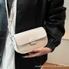 Korean Version of the Hot-selling Fashion Niche Casual Small Square Bag Women's Personality Simple Style Advanced Sense Solid Color Splicing