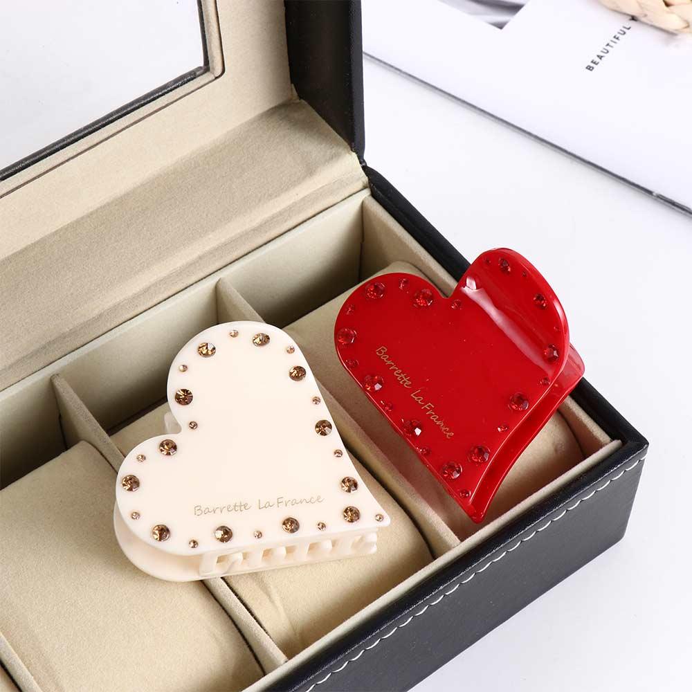 Geometry Shape Love Hair Claw Korean Style Grab Clip Hair Clip Female Hair Accessories