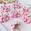6Pcs Bouquet Multicolor Silk Roses Bouquet Vases for Home Decor Wedding Decorative Flowers Wholesale Christmas Wreath Scrapbook