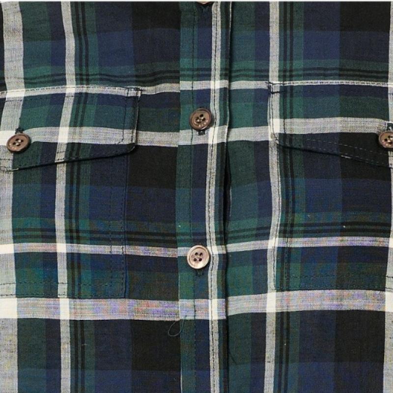 BCBG Classic Check Pocket Shirt B4f7b412