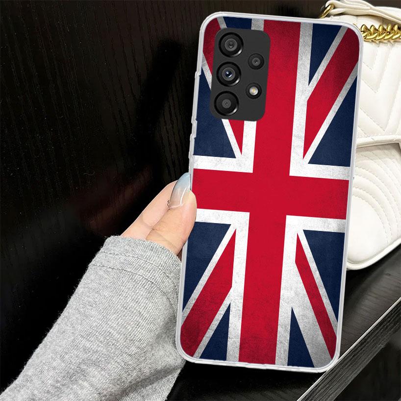 Union Jack England UK Flag Case for Samsung Galaxy A52 A42 A32 A22 A12 A51 A50 A02S Phone Cover A41 A31 A21S A40 A30S A20E A10S