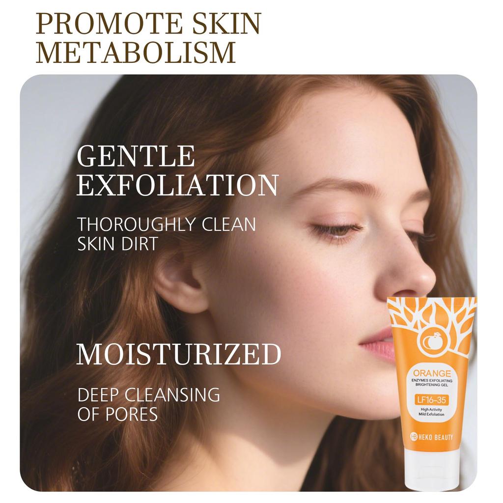 Orange Enzyme Exfoliating Gel: Moisturizing, Nourishing, and Gentle Skin Cleanser