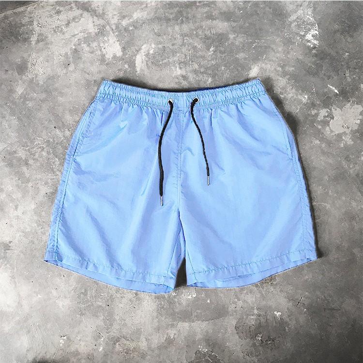 Men's Casual Shorts Solid Color Simple Waterproof Beach Shorts Men’s Pants