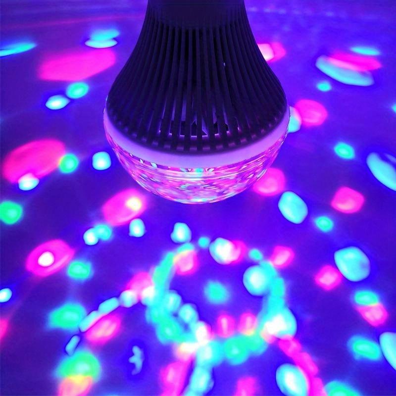 Auto Rotating E27 Crystal Magic Ball DJ Disco Party Light Stage Lighting Effect Bulb Lamp