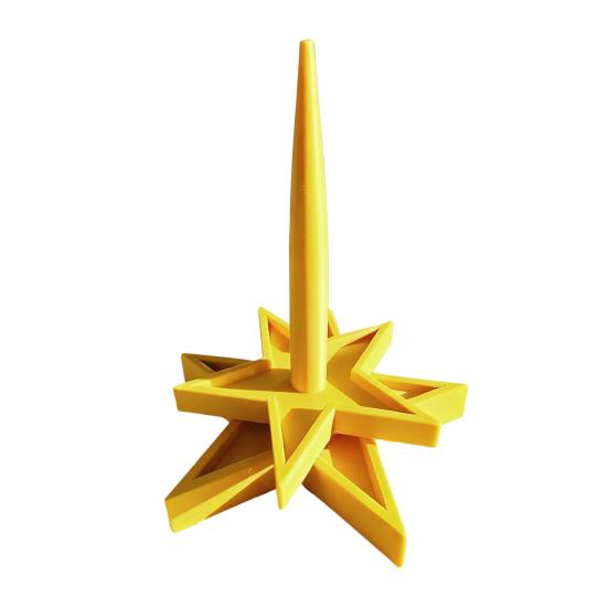 

Yarn Holder for Crocheting Knitting 3D Printed Star Shaped Yarn Spinner Rotating Yarn Ball Dispenser Stand жовтий