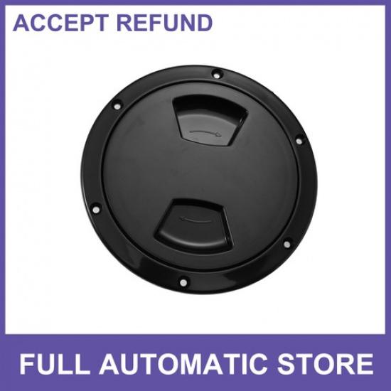 

Single 5 Boat pection Deck Plate Hatch with Detachable Cover Black Universal
