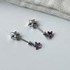 Star Wand Zircon Studs Earrings Stylish Star Wand Zircon Earrings Ear Studs Accessory for Trendy Young Women