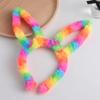 Cute Colorful Bunny Ear Headbands Kids Happy Easter Birthday Party Gifts Fancy Dress Costume Hair Band Hen Party Decoration