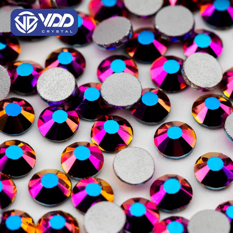 VDD Neue Farben SS4-SS30 Hochwertige Glas Kristall Strasssteine Glitzer Strass Flachrückseite Steine für Nagelkunst DIY Handwerk Dekoration