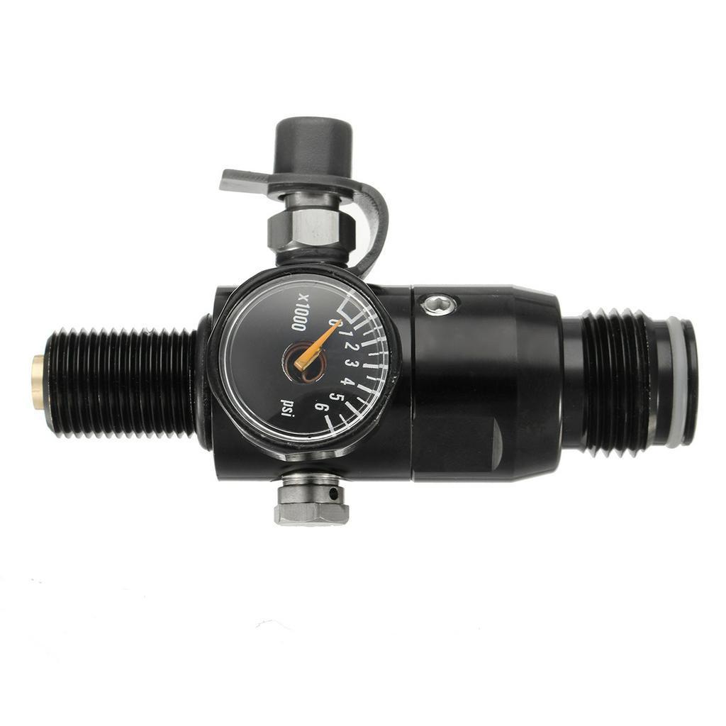 New 4500psi Paintball Valve Regulator Input HPA Air Tank Regulator Output 1800psi 5/8''''-18UNF Threads Black
