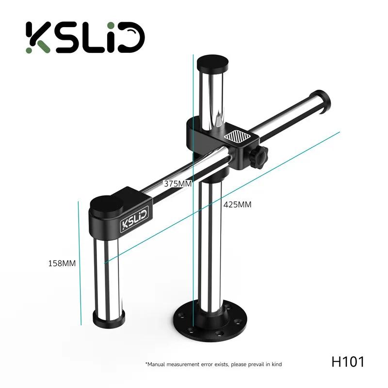Kslid H101 Microscope Swing Arm Free Height Adjustment 360° Rotation Metal Bracket Compatible With 99% Microscope