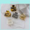 Elegante Mini Fermaglio per Capelli Stile Vintage Tartarugato per Donne Realizzato in Materiale Acetato