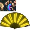 Glow Folding Led Fan Dancing Light Fan Night Show Halloween Christmas Rave Festival Accessories Glow In The Dark Party Supplies