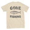 Gone Fishing Back Print Classic Unisex Crewneck T Shirt