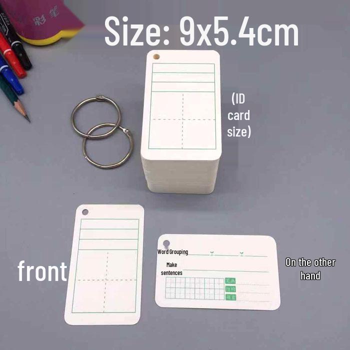 DIY Blank Postcards: Creative Writing, English Word, and Pinyin Greeting Cards