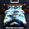 Set Biancheria da Letto Design Vegeta 1 Copripiumino + 2 Federe Morbido Traspirante Biancheria da Letto per la Casa