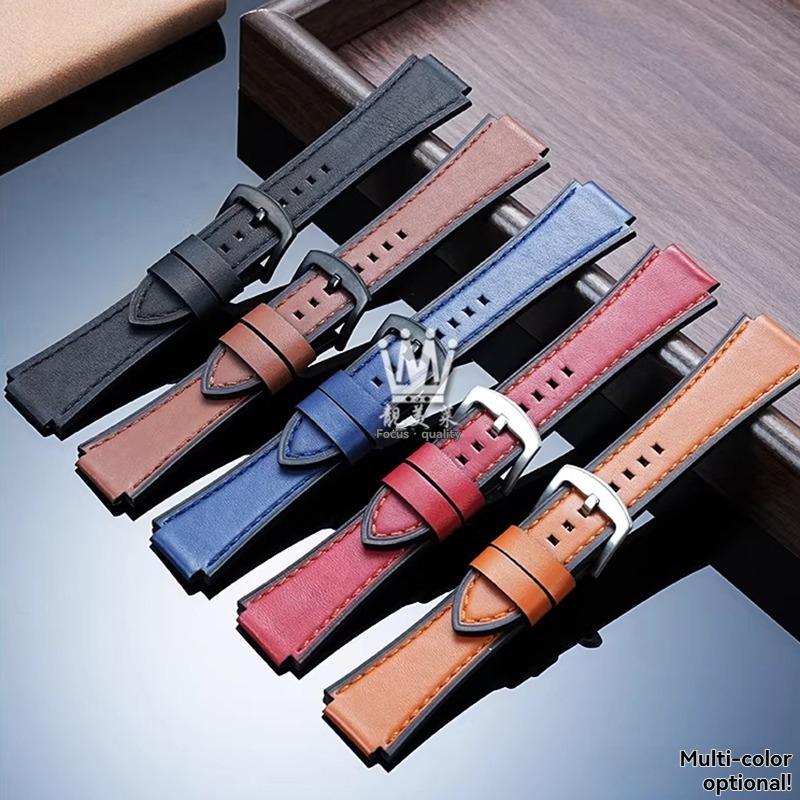 For Casio small square AE1200/1300/1500 SGW-300/400 W-218 men's original genuine leather watch strap accessories