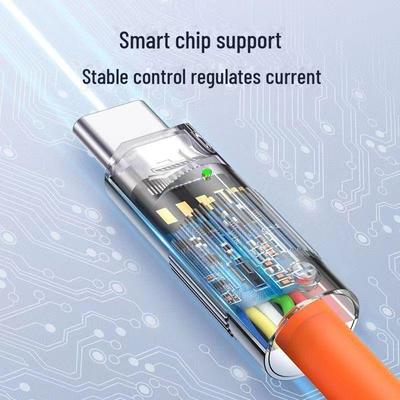 120-W-Schnellladekabel Typ C mit Metallkopf aus Zinklegierung für Huawei P40, 6A-kompatibel.