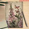 Victorian Butterfly Flower Metal Wall Art Poster for Living Room