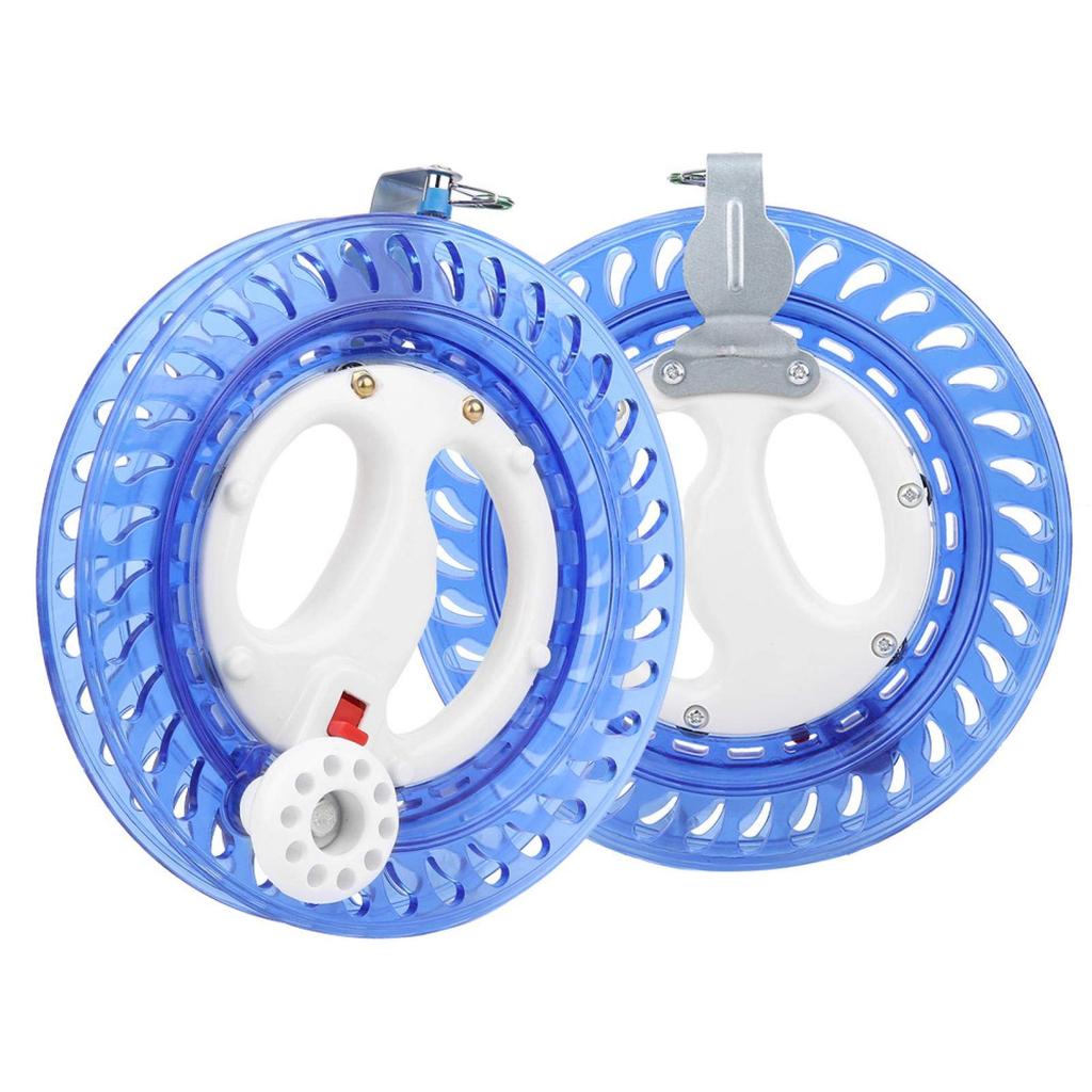 Yosoo ABS Hand Reel, Multi-Function Rotating Fishing Line Reel, Blue, for Kite Flying, Hand Fishing, Boat Fishing, OctopusSquid Flying, Flying Tool