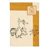 Yamamoto Jin Shoten Japanese Miscellaneous Goods Kyoto Small Items KURUMI Large Furoshiki Shantung Three Width Chojugiga B Karashi Approximately cm