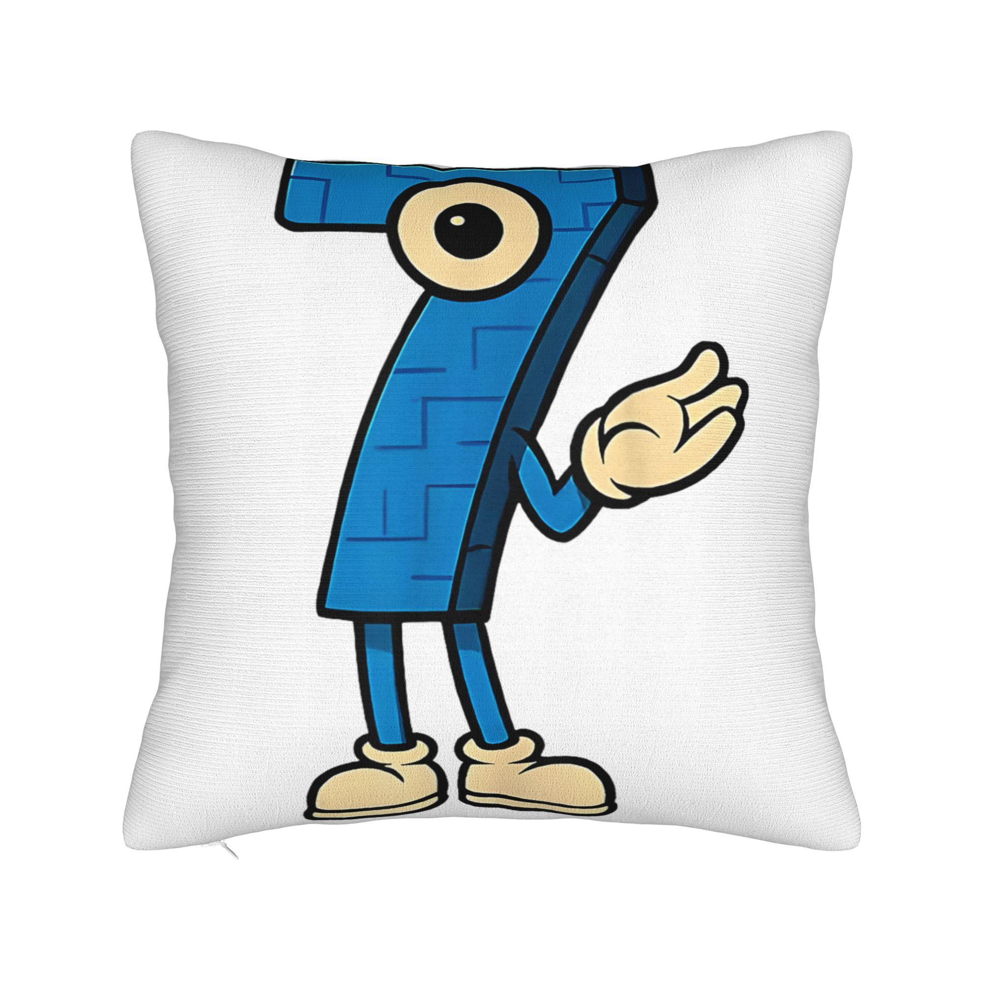 67 Six Seven Funny Italian Brainrot Gaming Meme Pillow Case  Soft Pillow Cover Cute Funny Cushion Cover For Living Room Sofa 12x12Inch