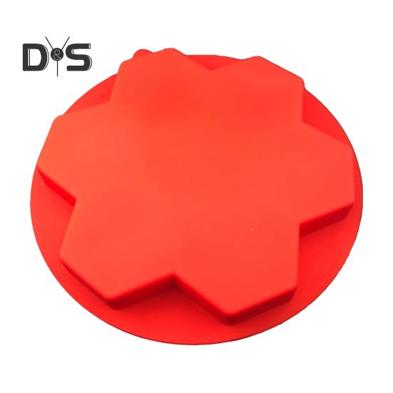 1/2 stk Silikon Hamburger Patty Maker Fryserbeholder non-stick burgerpresseform for pølsebiff sekskantet form BPA-fri grilltilbehør for