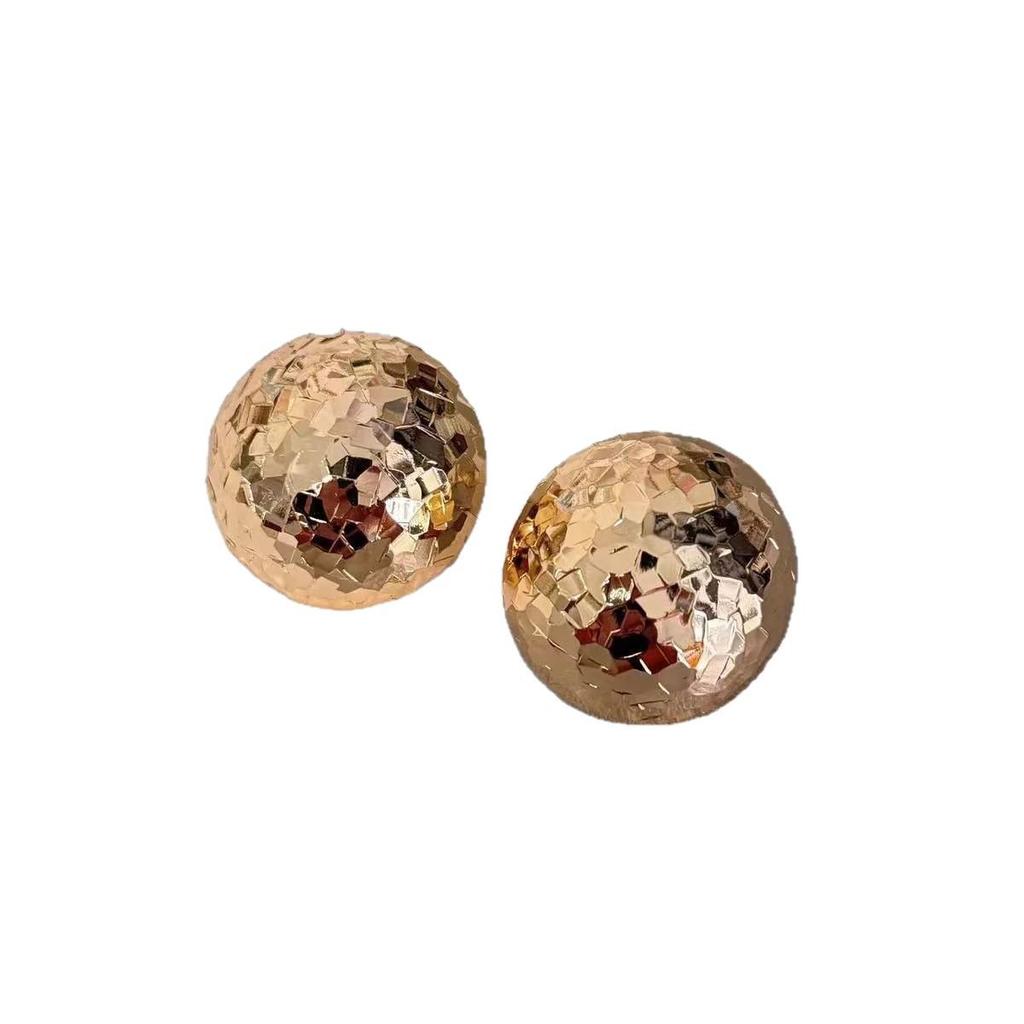 High-End Sparkling Sequin Stud Earrings: Unique, Versatile Luxury Design for Women