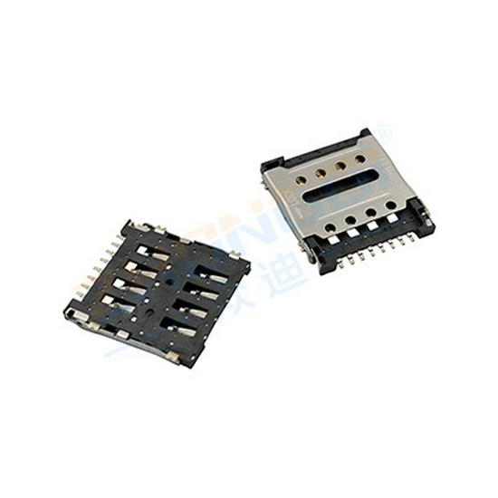 Flip-Type H1.5 MicroSIM Card Socket MICRO-SIM-0012-P