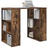 Desk Smoked Oak 90 x 50 x 75 cm Engineered Wood