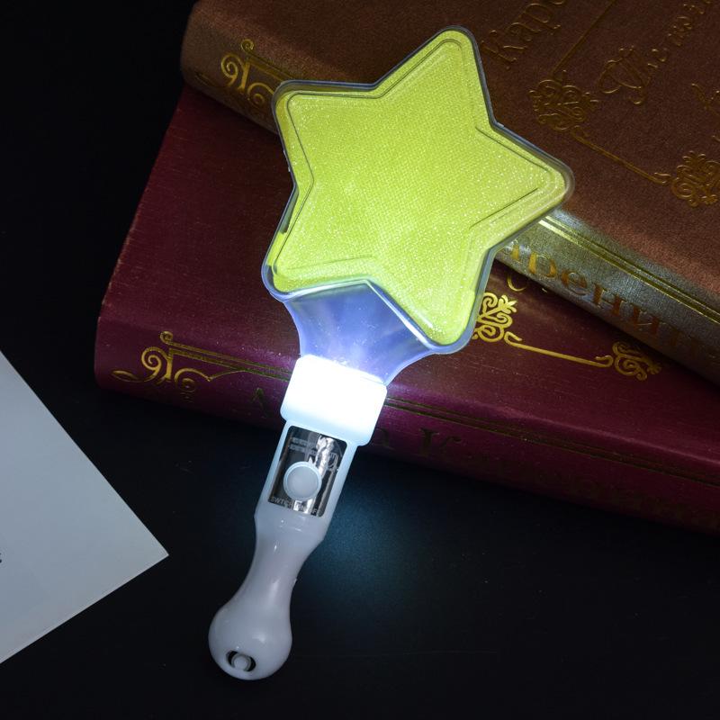 Heart and Star Glow Stick Wand - Light-Up Toy for Concerts and Events