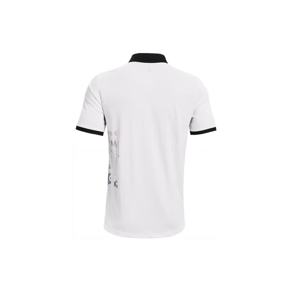 Under Armour Polo de golf imprimé Curry Vanish Homme Tops Blanc 1361874-100