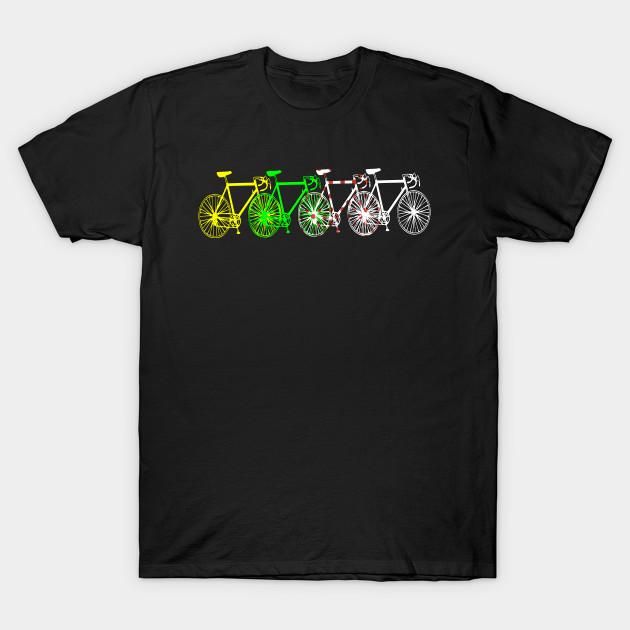 Men Black Print T-shirt Le Tour De France Colores De Tdf No-Cut Transfer Paper Print Cotton Tshirt 4XL чёрный