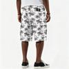 Men's Hawaiian Print Drawstring Knee Length Shorts with Multiple Pockets, Casual
